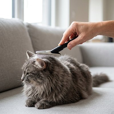 Brosse chat poil long​ 