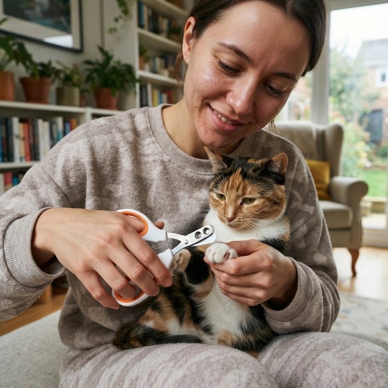 Coupe griffe pour Chat maître coupe les griffes chat tricolore 