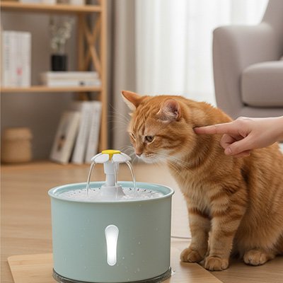 Fontaine a eau Chat