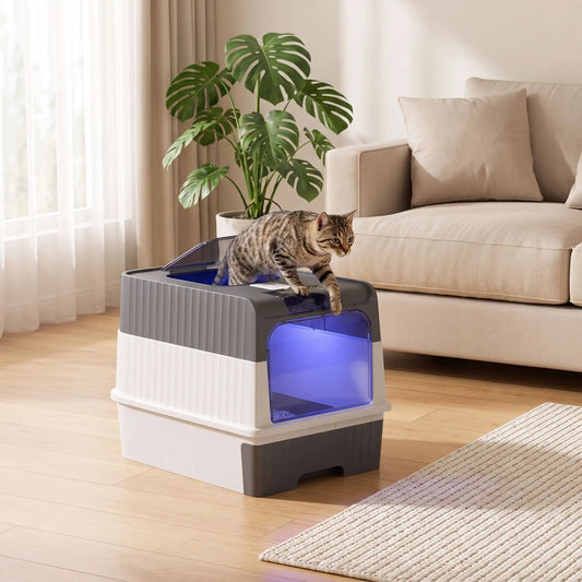 Maison de toilette pour chat | Lampe UV stérilisante