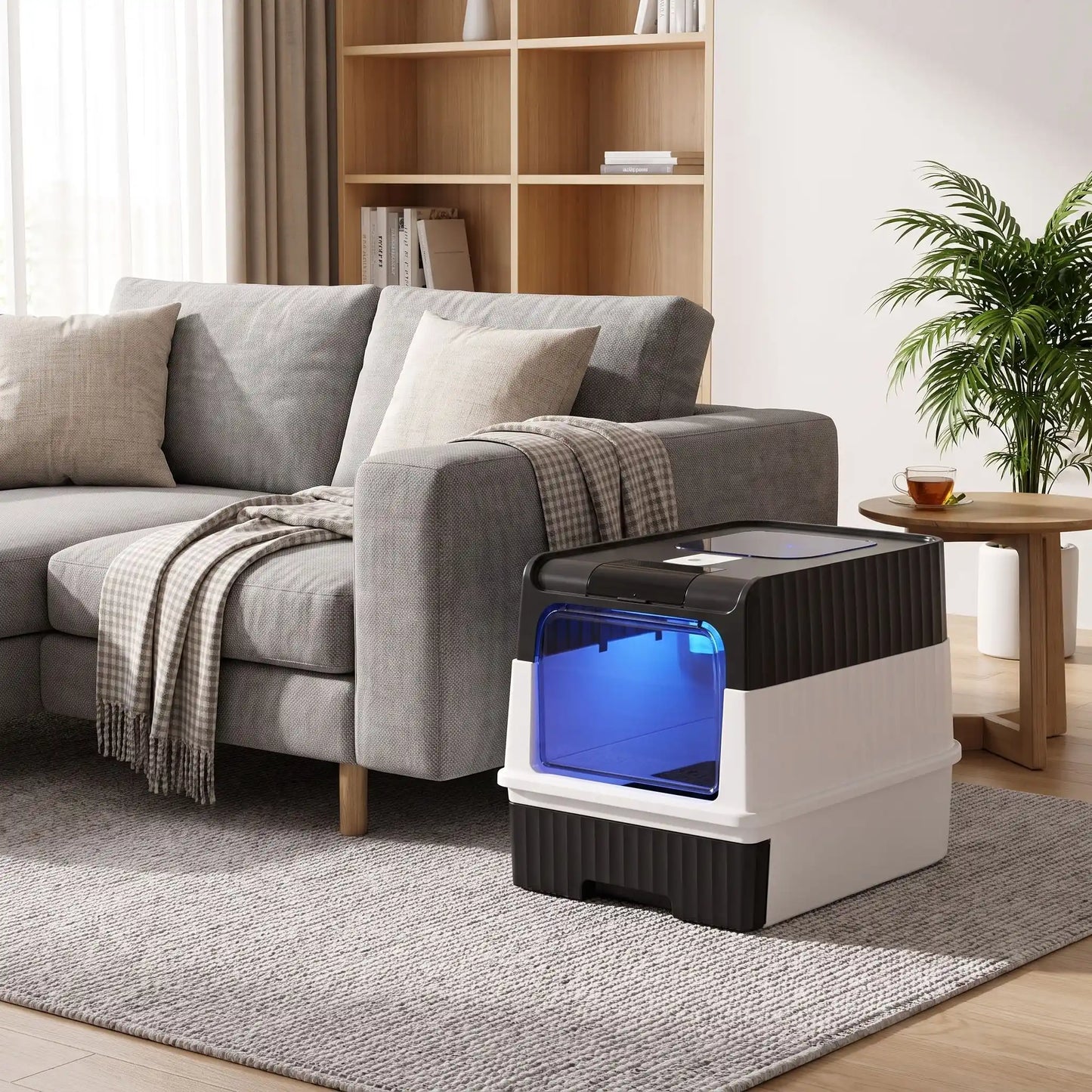 Maison de toilette pour chat | Lampe UV stérilisante