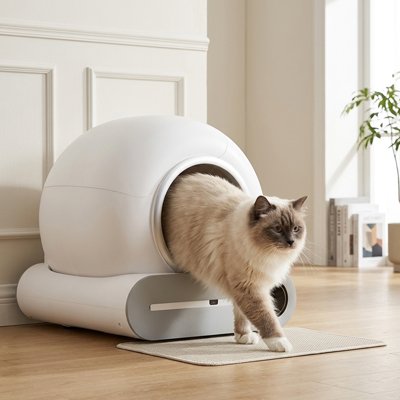 litière autonettoyante intelligent et design 