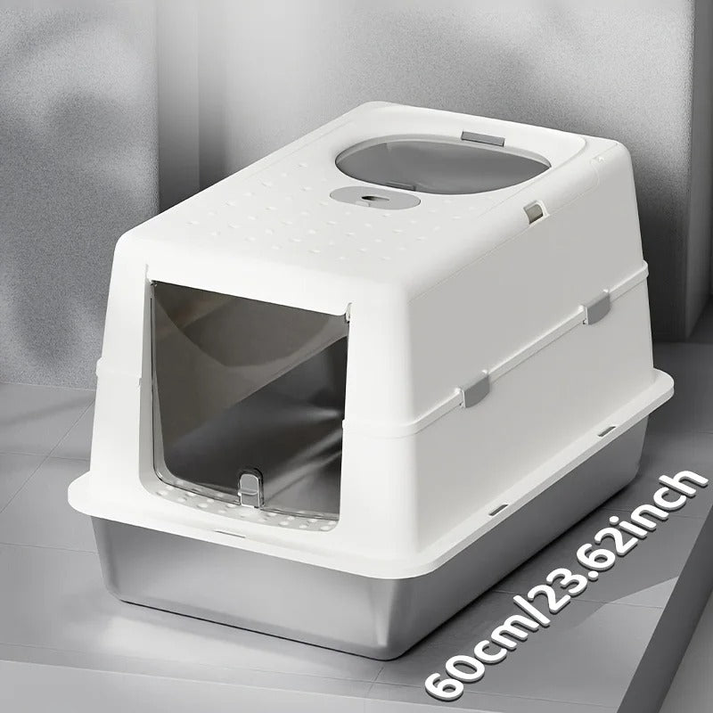 Maison de toilette chat | Acier inoxydable