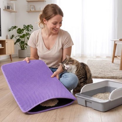 Tapis litière Chat ramasse la litière 