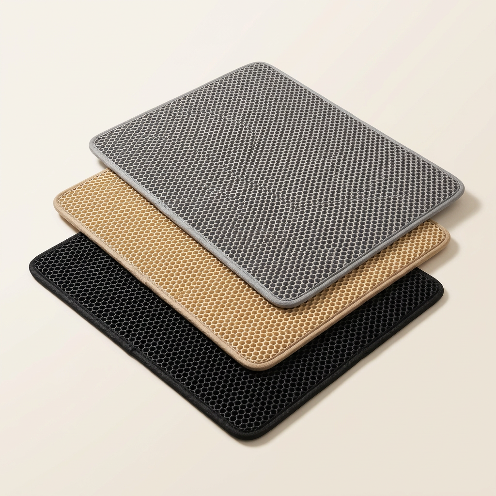Tapis litière chat alvéolés zéro perte 